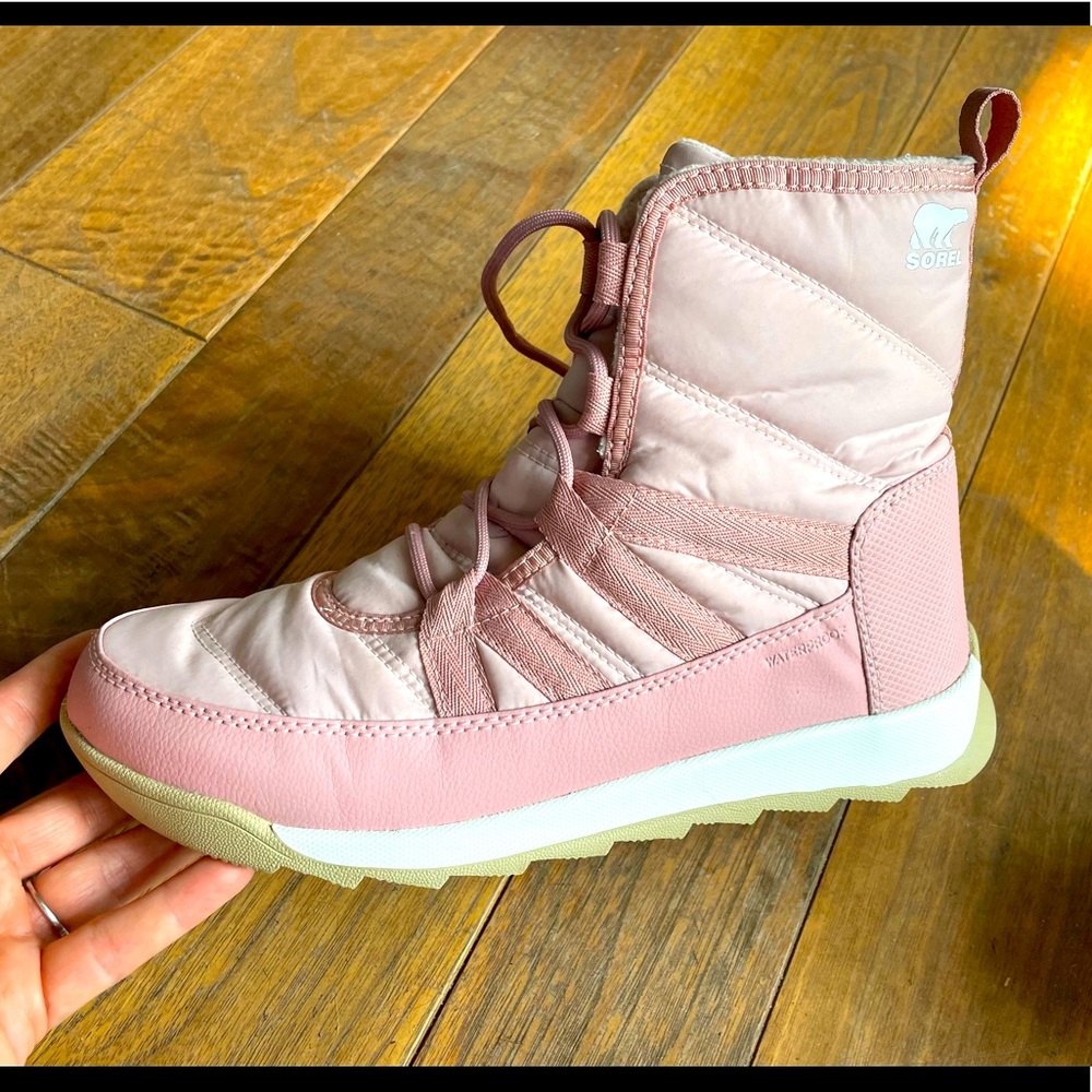 Sorel Youth Whitney II Short Lace Up Boot Pink